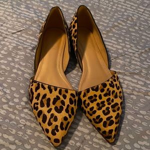 NWOT women’s J Crew dyed calf hair flats size 6.5